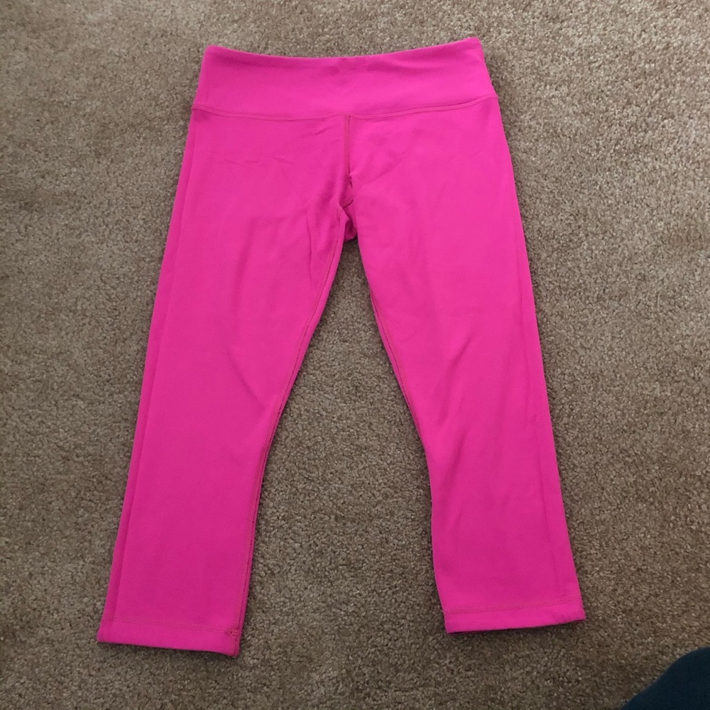 Lululemon reversible (pink/navy) leggings